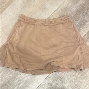 Zara Brown Ribbed Skirt